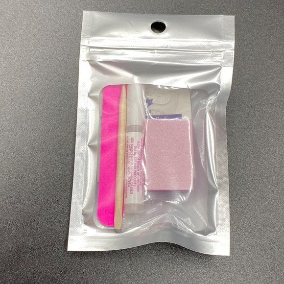 Colourful Y2K Nude French with Rainbow Crocodile French Tip Press On Nails - Picture 3 of 5